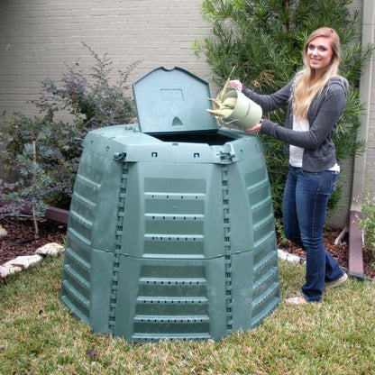 Green Recycled Plastic 267 Gallon Compost Bin for Home Composting - Tampa Home & Garden Store
