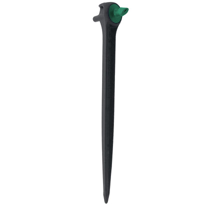 Orbit Irrigation 1/4in barb 2 GPH PC dripper on 5in stake with green head on Tampa Home & Garden Store