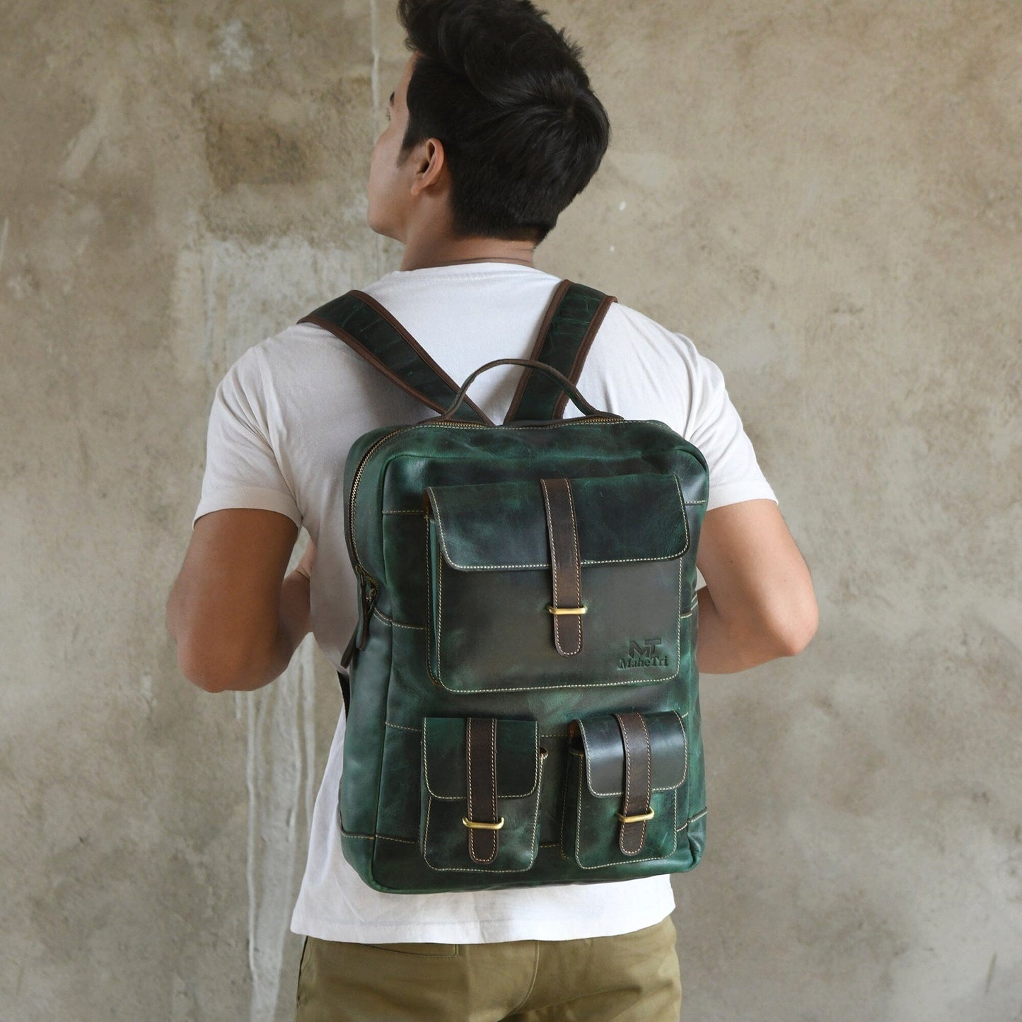Greenfield Leather Backpack - Tampa Home & Garden Store