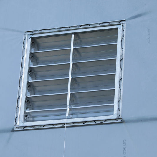 Greenhouse Intake Shutter Hoop House Intake Shutter | Aluminum - Tampa Home & Garden Store