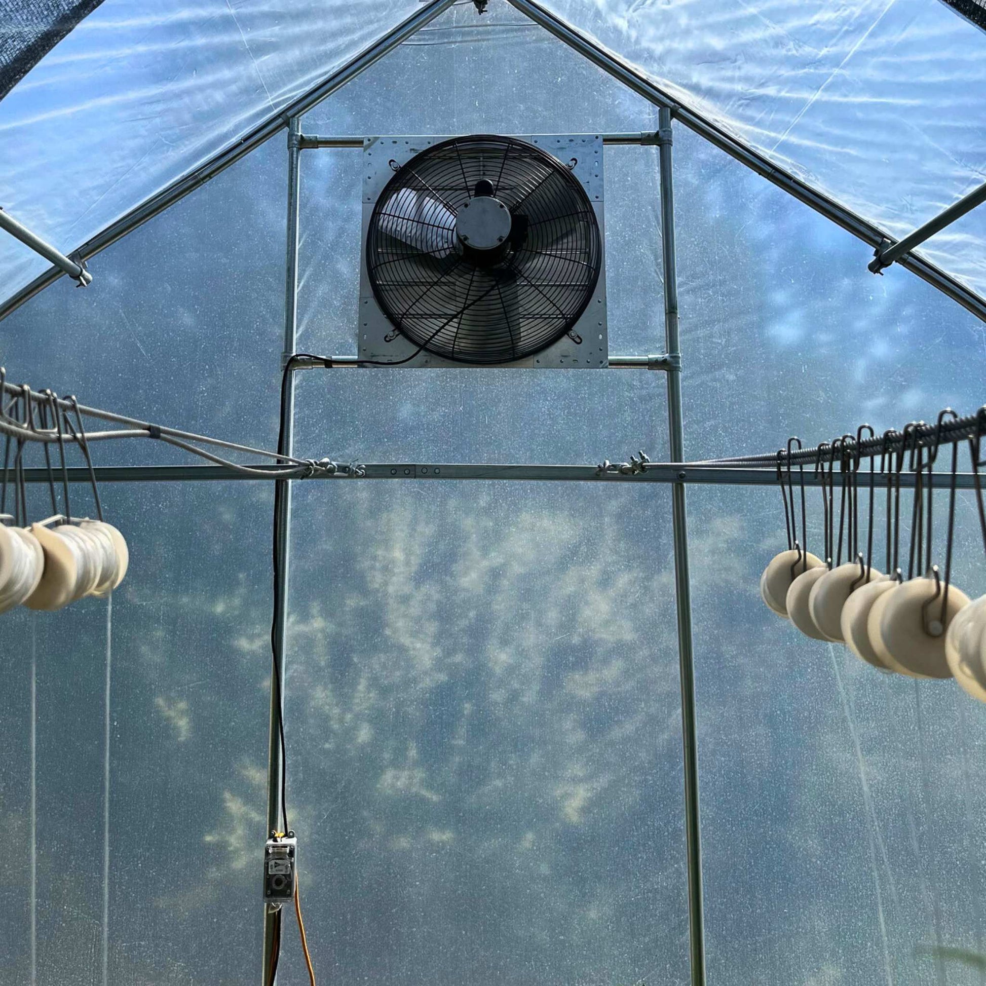 Greenhouse Shutter Mount Exhaust Fans for Hoop House - Tampa Home & Garden Store