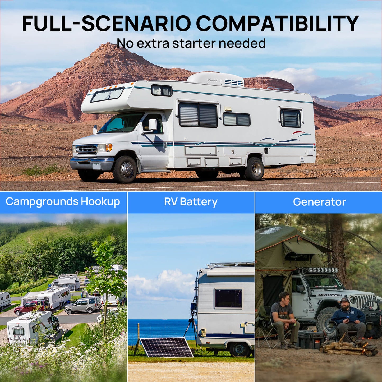 Greenland 13,500 BTU Inverter RV Air Conditioner with Heat Pump - Tampa Home & Garden Store