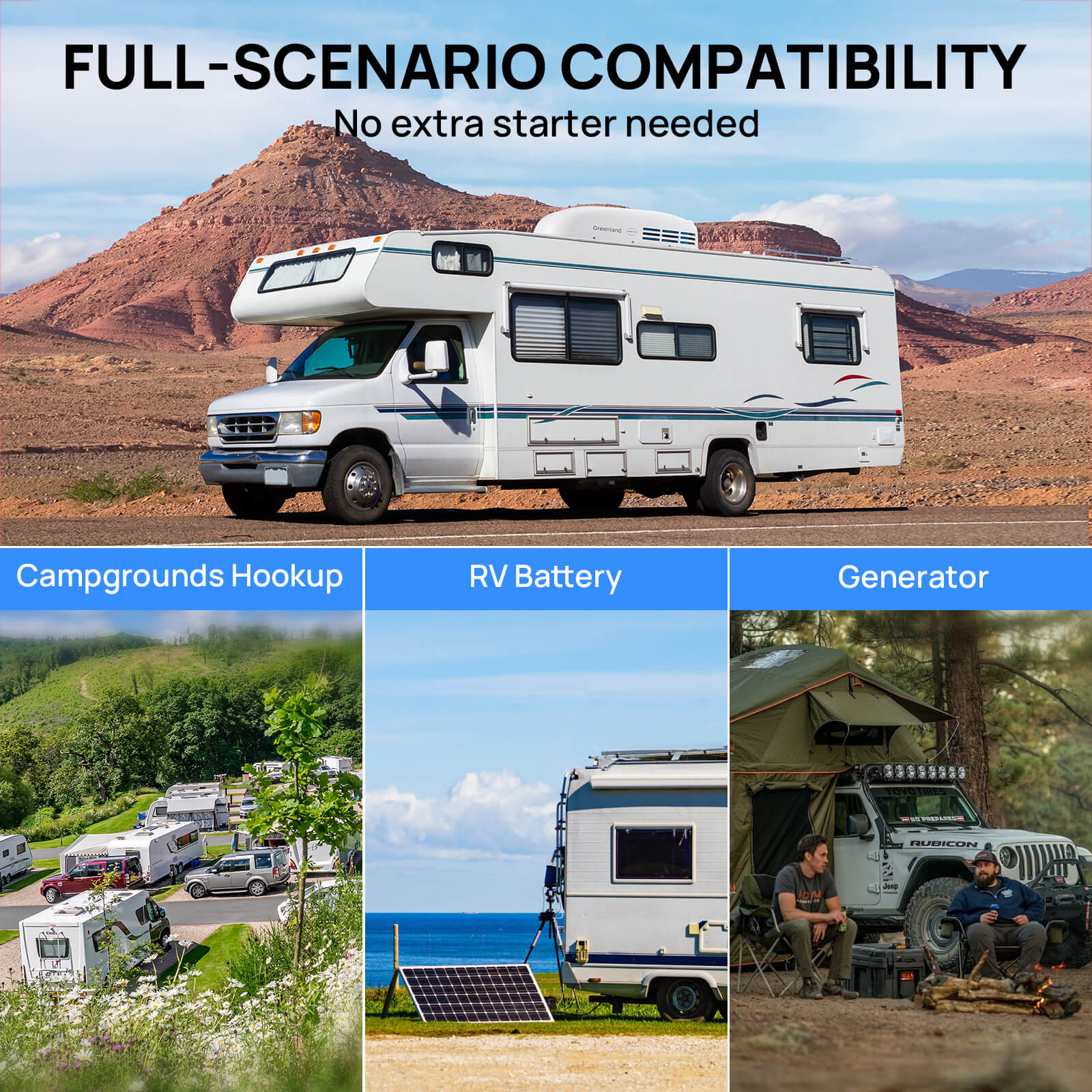 Greenland 13,500 BTU Inverter RV Air Conditioner with Heat Pump - Tampa Home & Garden Store