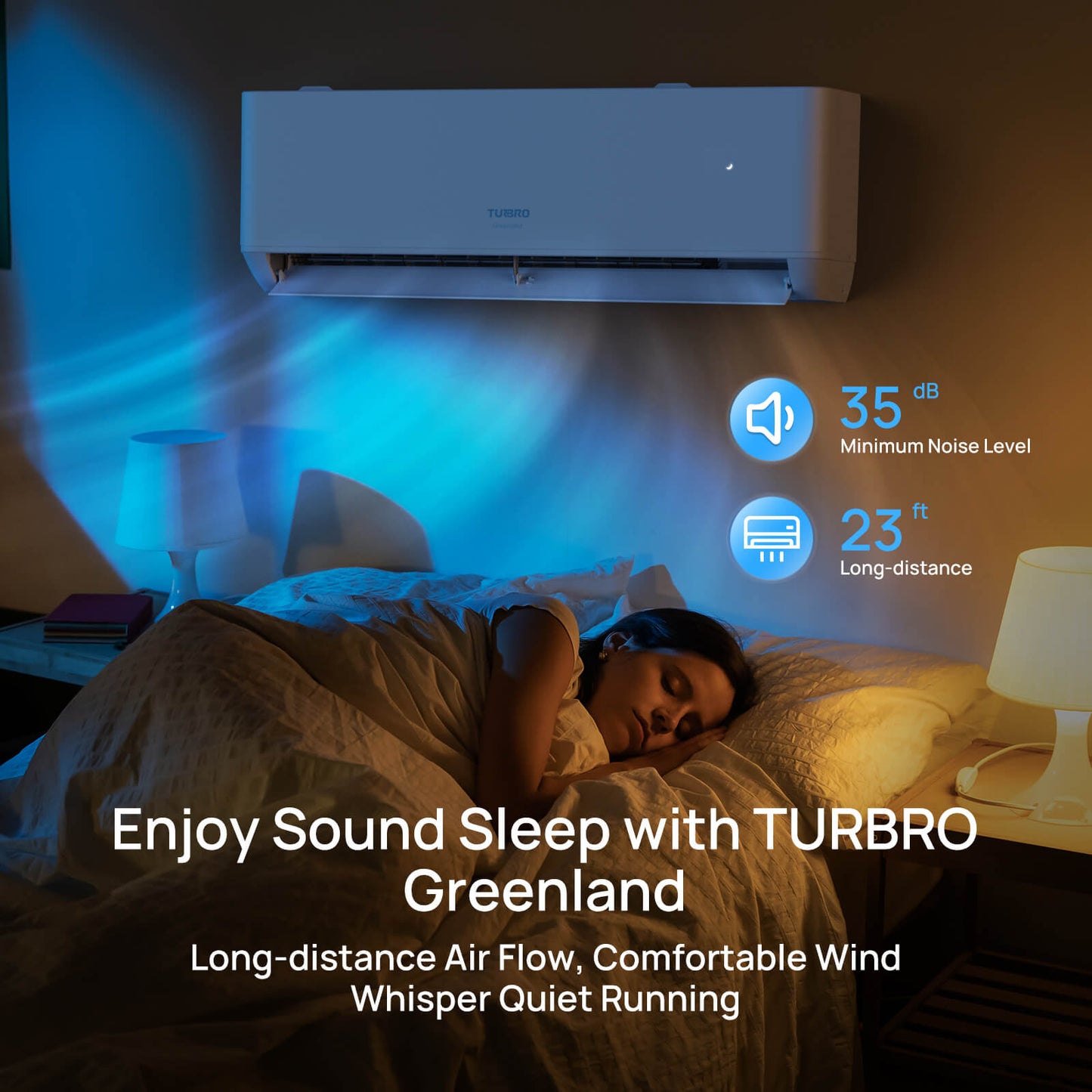 Greenland 24,000 BTU WiFi Ductless Mini Split AC with Heat Pump (R454B) - Tampa Home & Garden Store