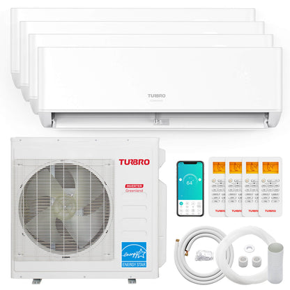 Greenland 36,000 BTU Quad-Zone(4) Mini Split AC with Heat Pump (R454B) - Tampa Home & Garden Store