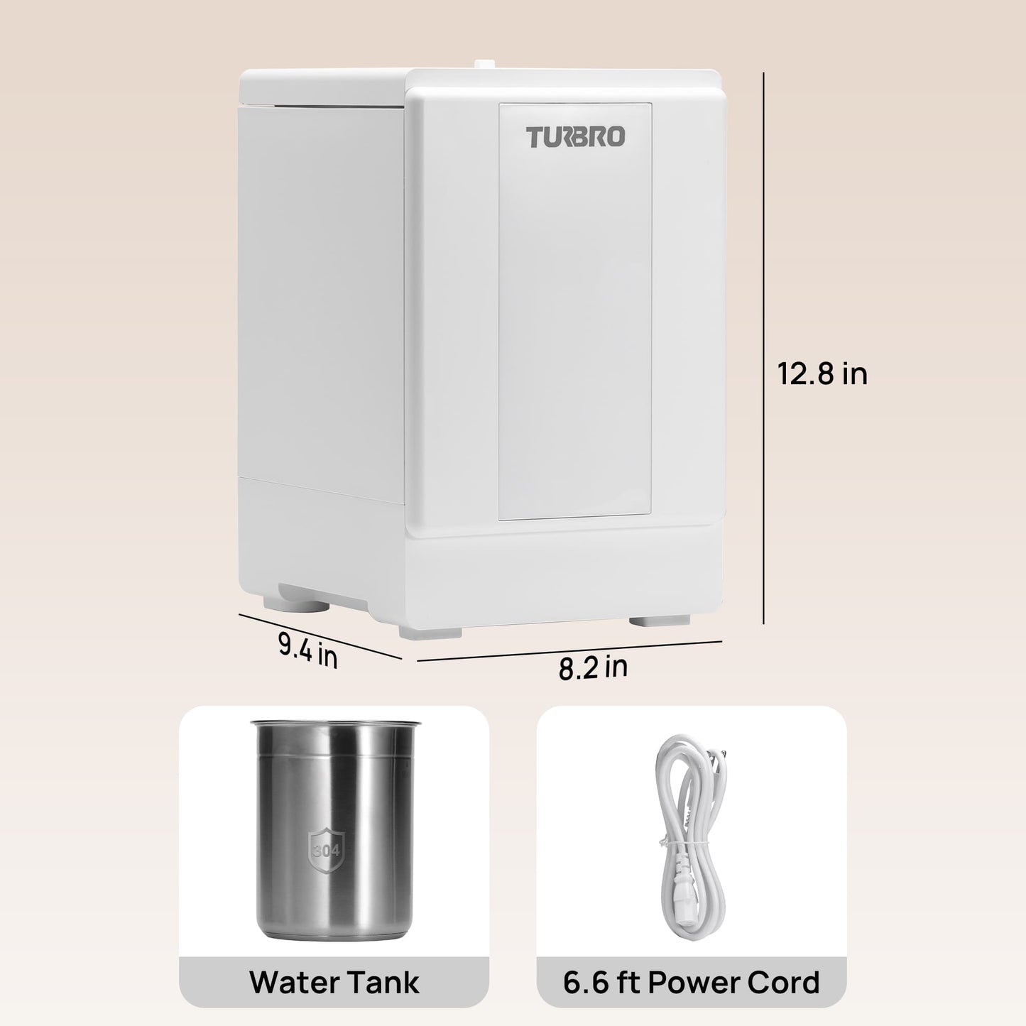 Greenland GLS04 Steam Warm Mist Humidifier, Stainless Steel 4L (1 Gal) - Tampa Home & Garden Store