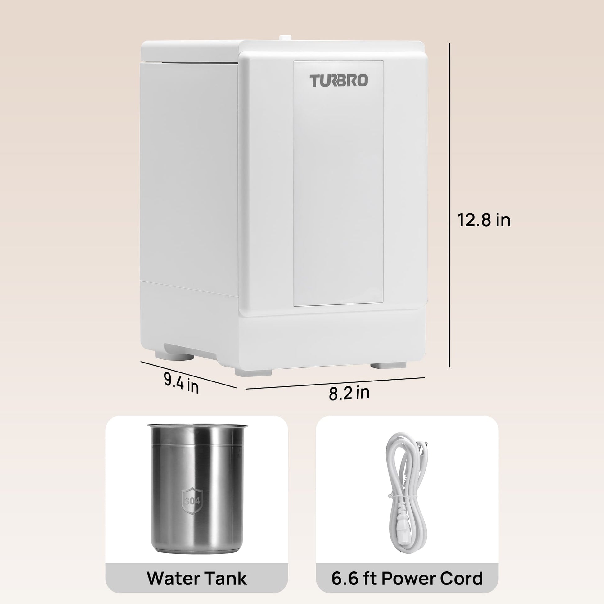 Greenland GLS04 Steam Warm Mist Humidifier, Stainless Steel 4L (1 Gal) - Tampa Home & Garden Store