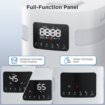 Humidificador comercial Greenland de 5,3 galones para habitaciones grandes, con conexión WiFi 