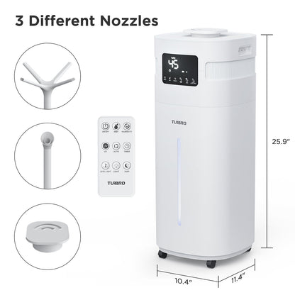 Humidificador comercial Greenland de 5,3 galones para habitaciones grandes, con conexión WiFi 