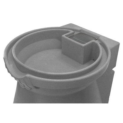 Grey Granite 65 Gallon Plastic Urn Rain Barrel with Planter Top - Tampa Home & Garden Store
