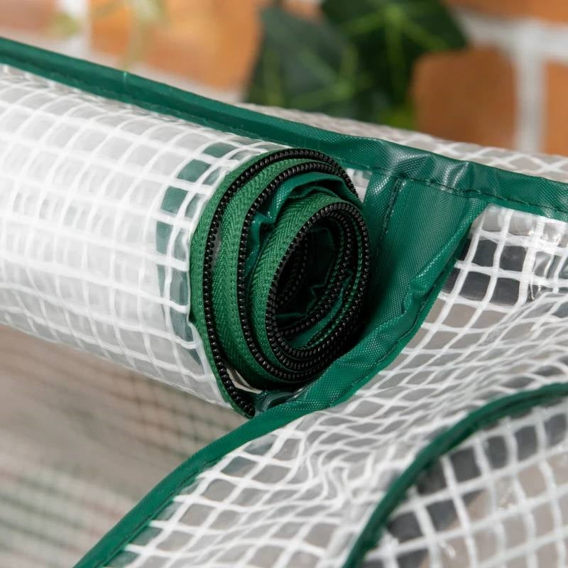 Grey Wood Elevated Raised Garden Bed Planter with Greenhouse Cover - Tampa Home & Garden Store