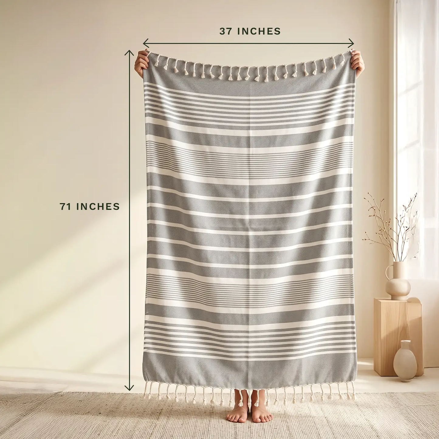 Turkish Quick Dry Beach Towels Organic Cotton