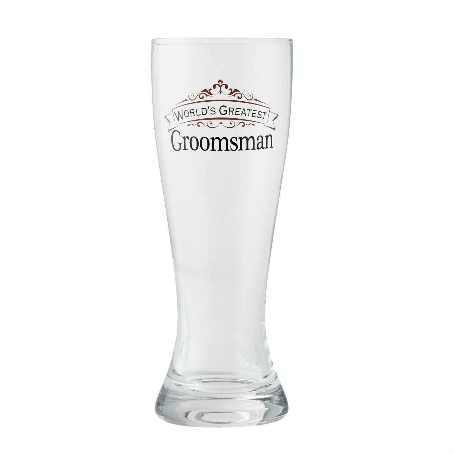 Groomsman Beer Glass - Tampa Home & Garden Store