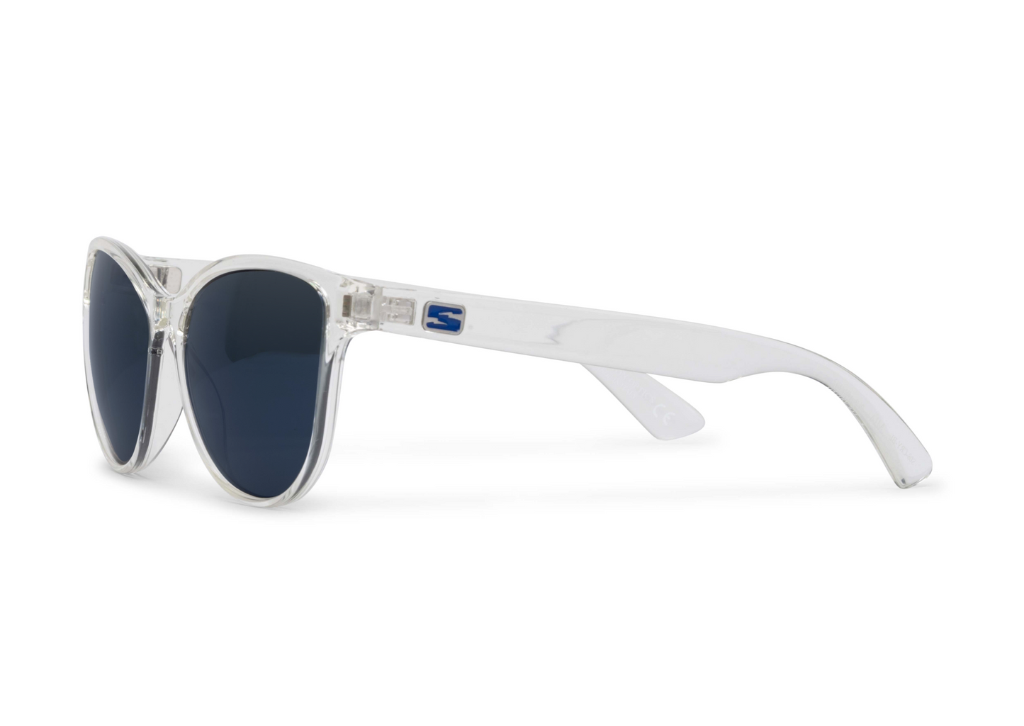 Mia Crystal Gloss sunglasses clear frame navy lenses Skeleton Optics on Tampa Home & Garden Store