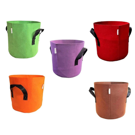 Grow Bags - 7 Gallon Colored Fabric Pots - Tampa soil911.com