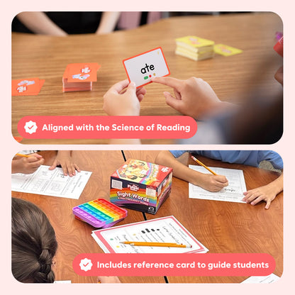 Growing Reader Bundle educational board game by The Fidget Games with sight words cards on Tampa Home & Garden Store