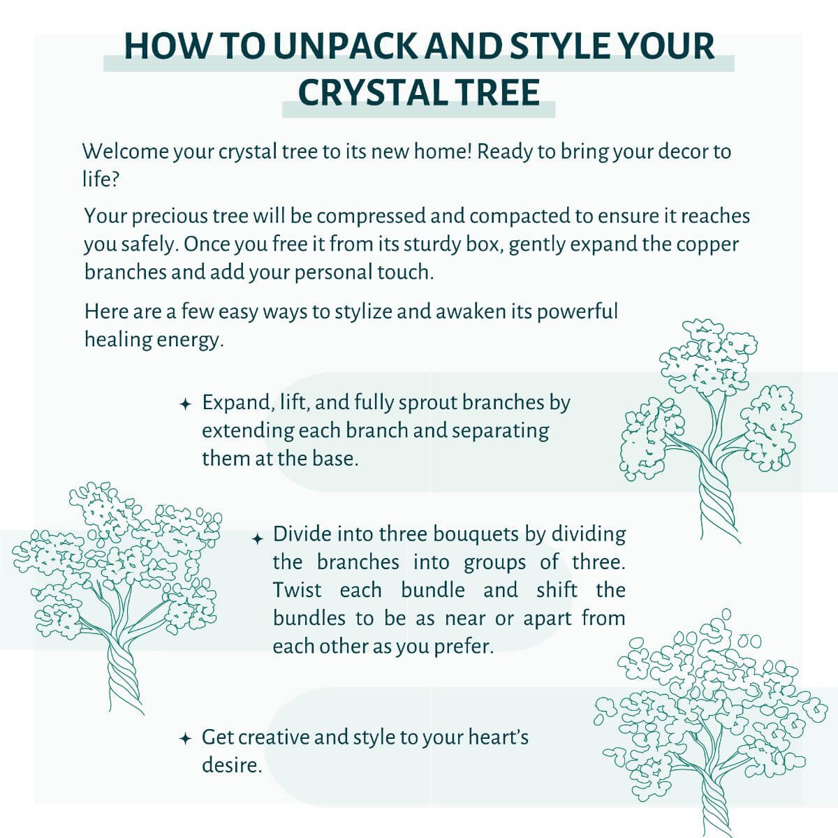 Guardian Angel Lamp of Protection - Aquamarine Tree - Tampa Home & Garden Store