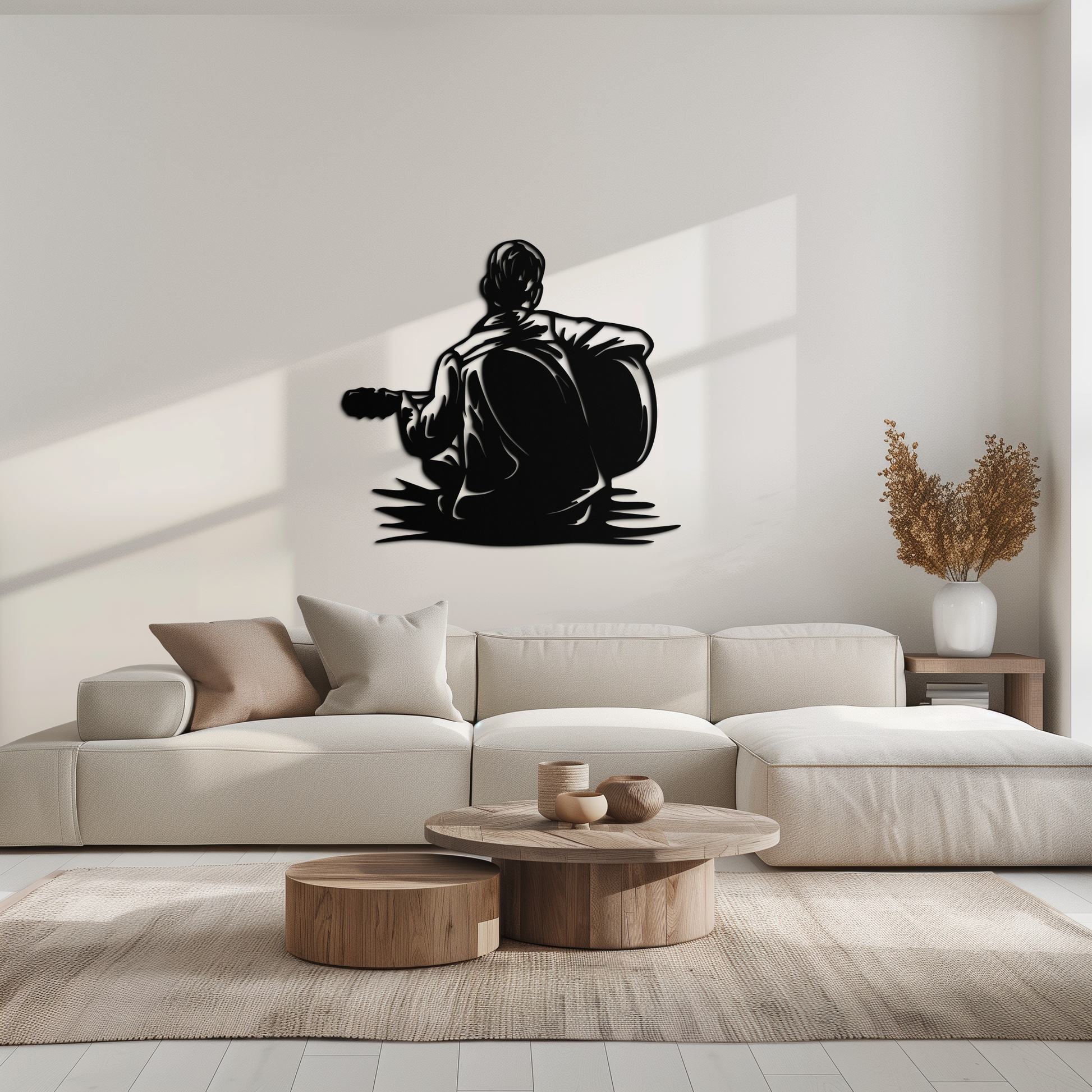 Guitar Boy Metal Wall Art – Musical Silhouette Design for Kids’ Rooms and Music Corners- KAF697 - Tampa Home & Garden Store