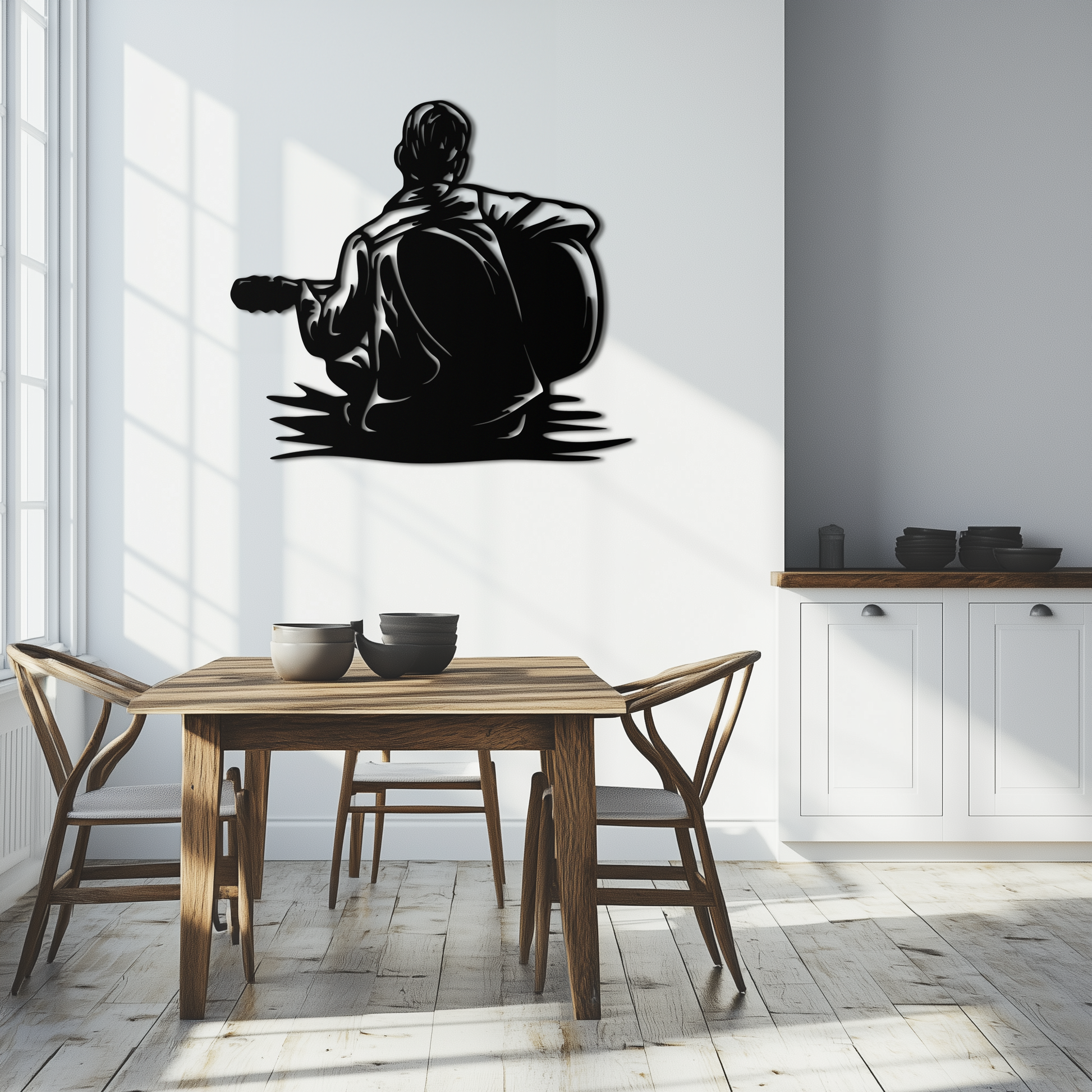 Guitar Boy Metal Wall Art – Musical Silhouette Design for Kids’ Rooms and Music Corners- KAF697 - Tampa Home & Garden Store