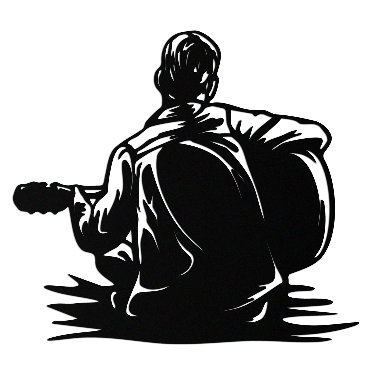 Guitar Boy Metal Wall Art – Musical Silhouette Design for Kids’ Rooms and Music Corners- KAF697 - Tampa Home & Garden Store