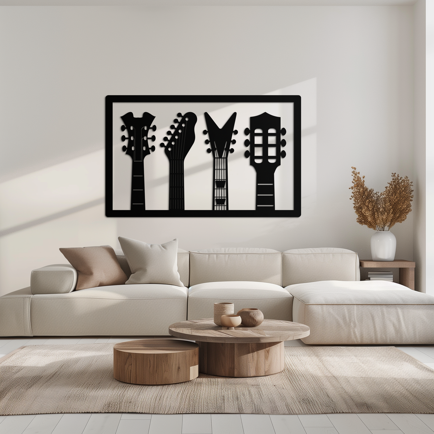 Guitar Neck Metal Wall Art - Modern Music Lover’s Decor- KAF258 - Tampa Home & Garden Store