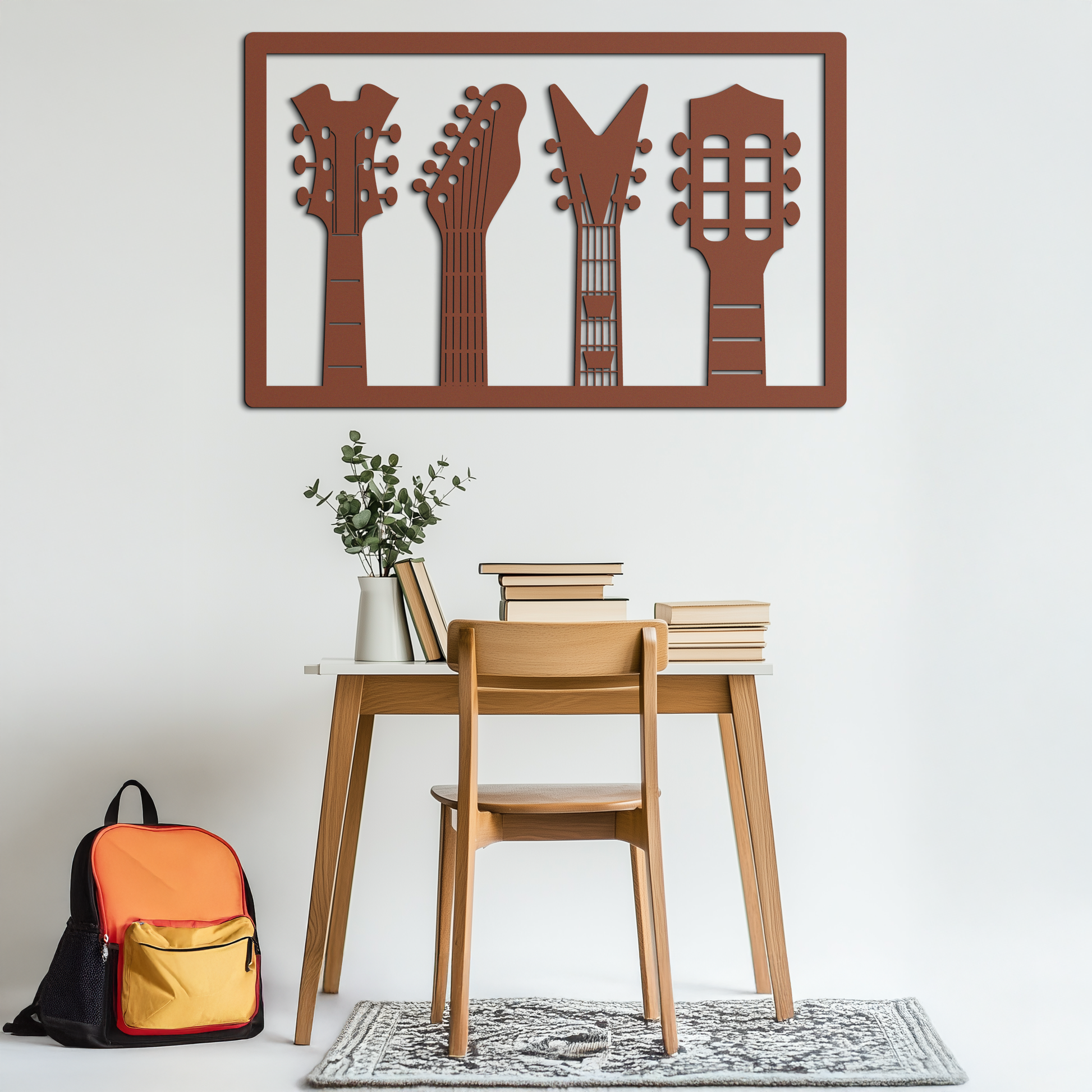 Guitar Neck Metal Wall Art - Modern Music Lover’s Decor- KAF258 - Tampa Home & Garden Store