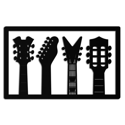 Guitar Neck Metal Wall Art - Modern Music Lover’s Decor- KAF258 - Tampa Home & Garden Store