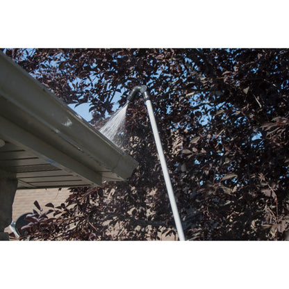 Telescoping gutter cleaning wand with 180 nozzle on hose Orbit Irrigation on Tampa Home & Garden Store