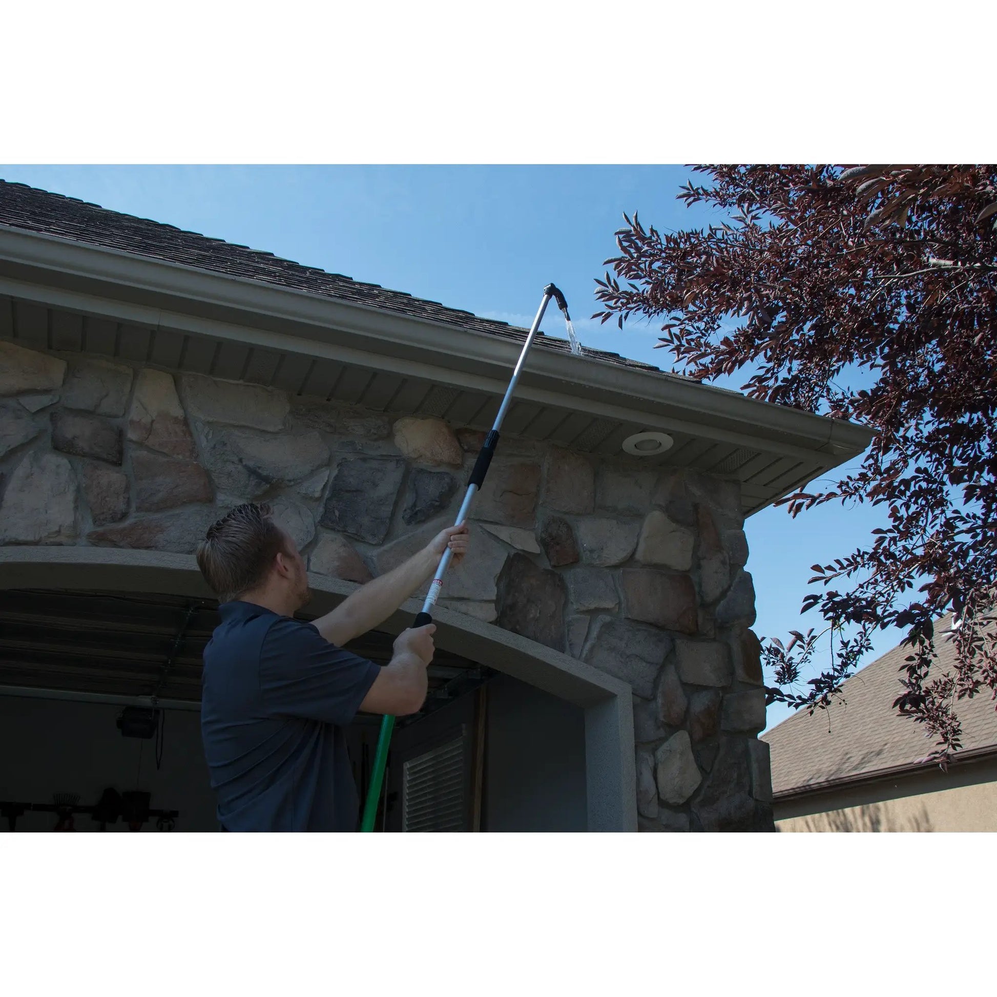 Telescoping gutter cleaning wand with 180 nozzle by Orbit Irrigation water wand for elevated reach spray on Tampa Home & Garden Store