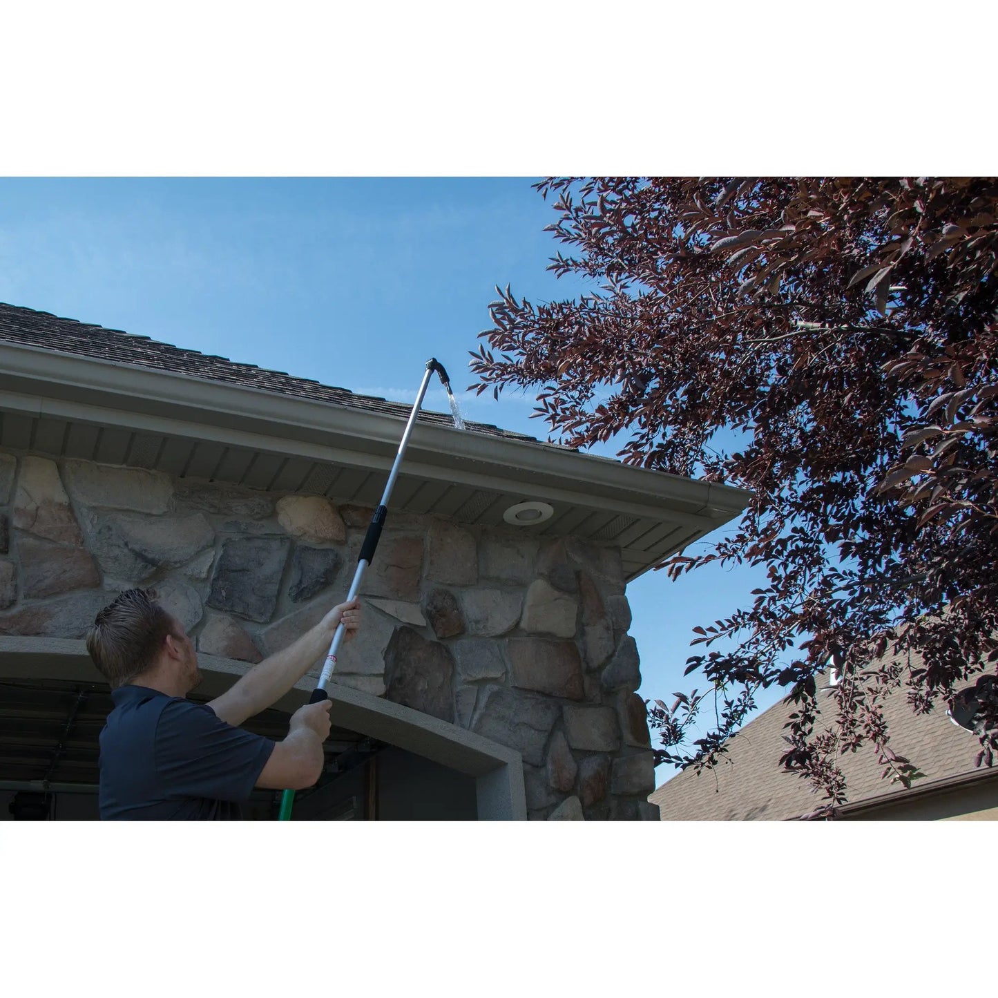 Telescoping gutter wand with 180 nozzle by Orbit Irrigation extendable gutter rinse wand on Tampa Home & Garden Store