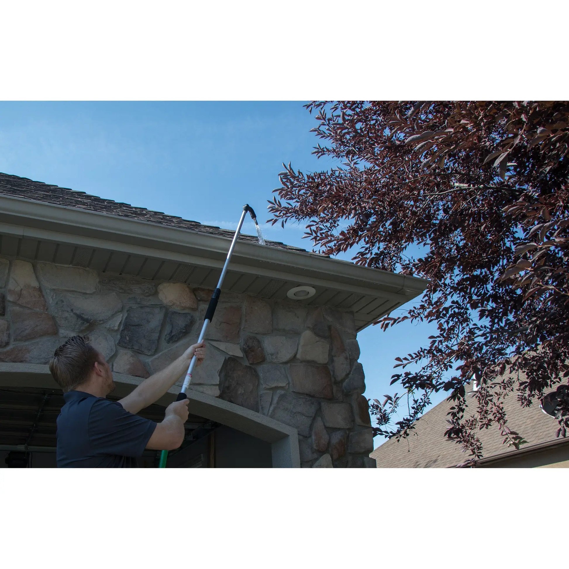 Telescoping gutter wand with 180 nozzle by Orbit Irrigation extendable gutter rinse wand on Tampa Home & Garden Store