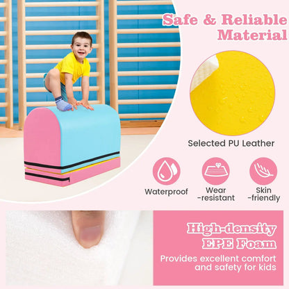 Gymnastics Vaulting Box with Detachable Mat