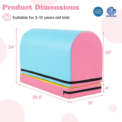 Gymnastics Vaulting Box with Detachable Mat