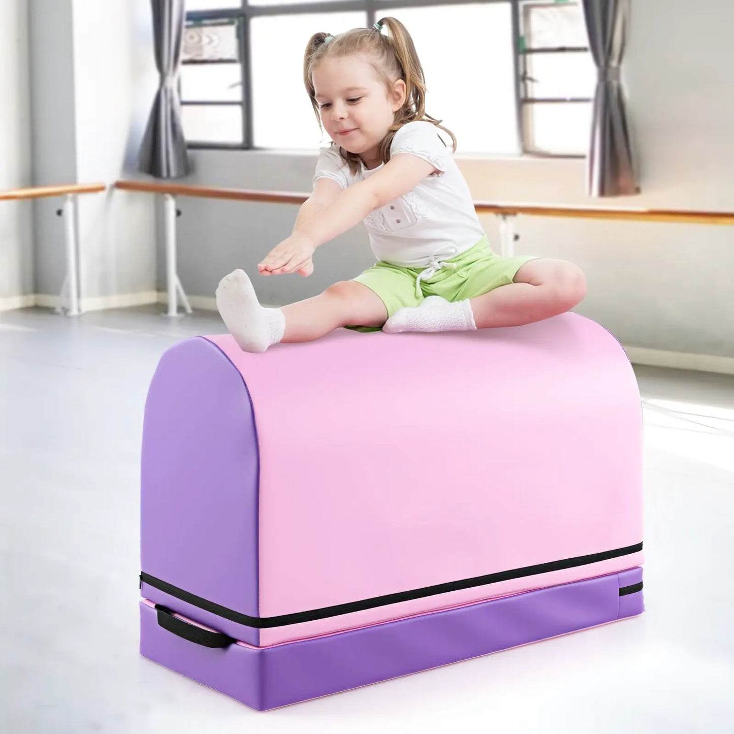 Gymnastics Vaulting Box with Detachable Mat