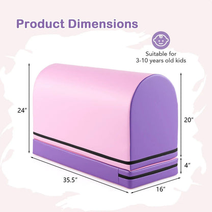Gymnastics Vaulting Box with Detachable Mat