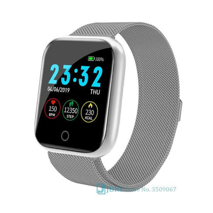 Smart watch Stevvex ST1WT3506WML with silver mesh strap, Android iOS compatible on Tampa Home & Garden Store