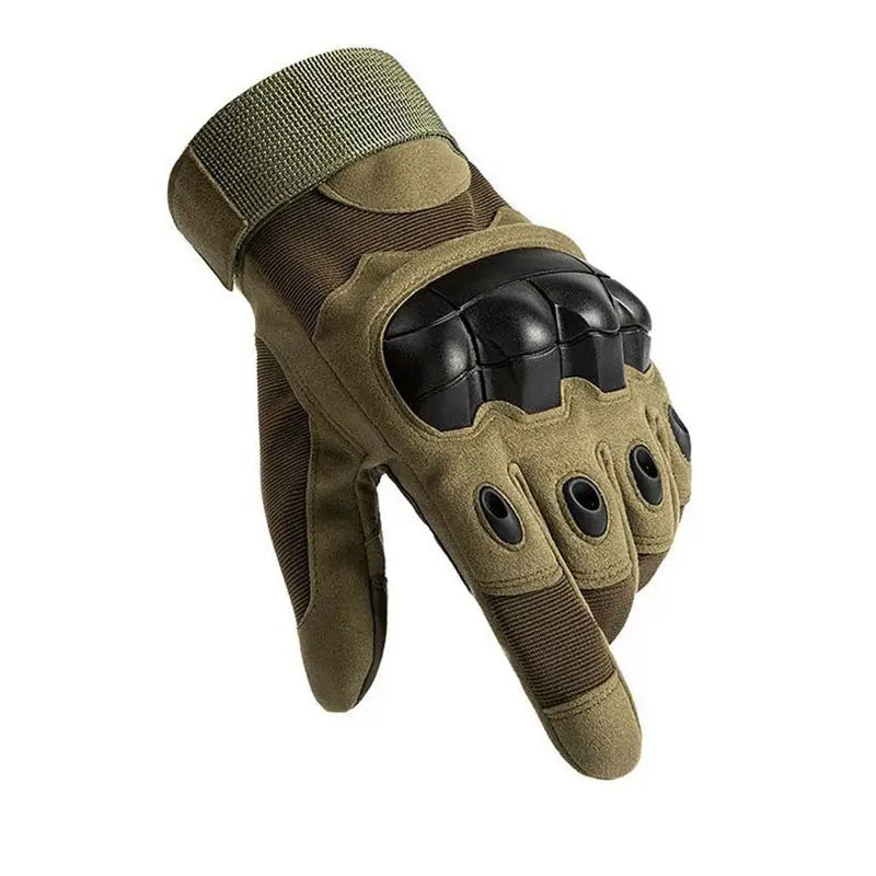 Tactical Sports Gloves Touch Design motorcycle gloves, olive tan with knuckle guard by BikerZoneZ on Tampa Home & Garden Store