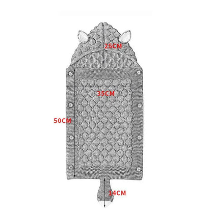 Stevvex Knitted Newborn Baby Blanket and Swaddle
