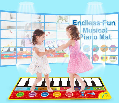 Stevvex big size music piano play mat with 8 instrument sounds for kids on Tampa Home & Garden Store