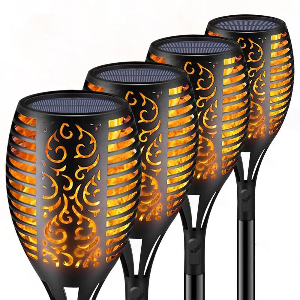 Led Solar Flame Torch for Yard and Garden Pathway