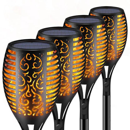 Led Solar Flame Torch for Yard and Garden Pathway