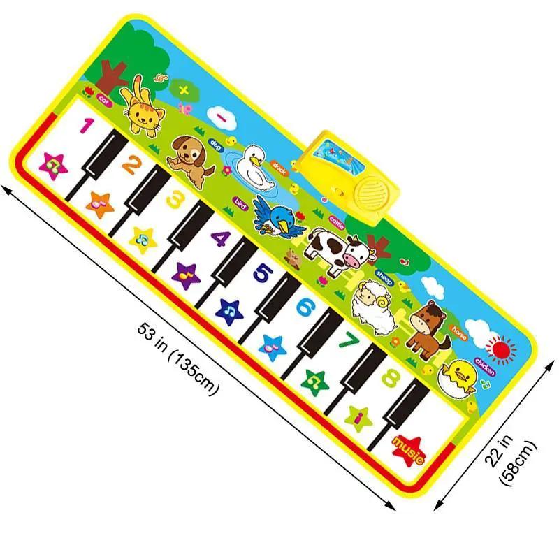Musical Play Mat Piano With 8 Animal Sounds