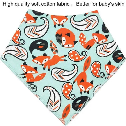 Baby Bandana Bibs Triangle Scarf Cotton for Kids