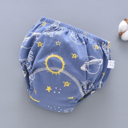 Stevvex baby training pants cloth diaper cover, blue gauze, 6-layer breathable diaper on Tampa Home & Garden Store