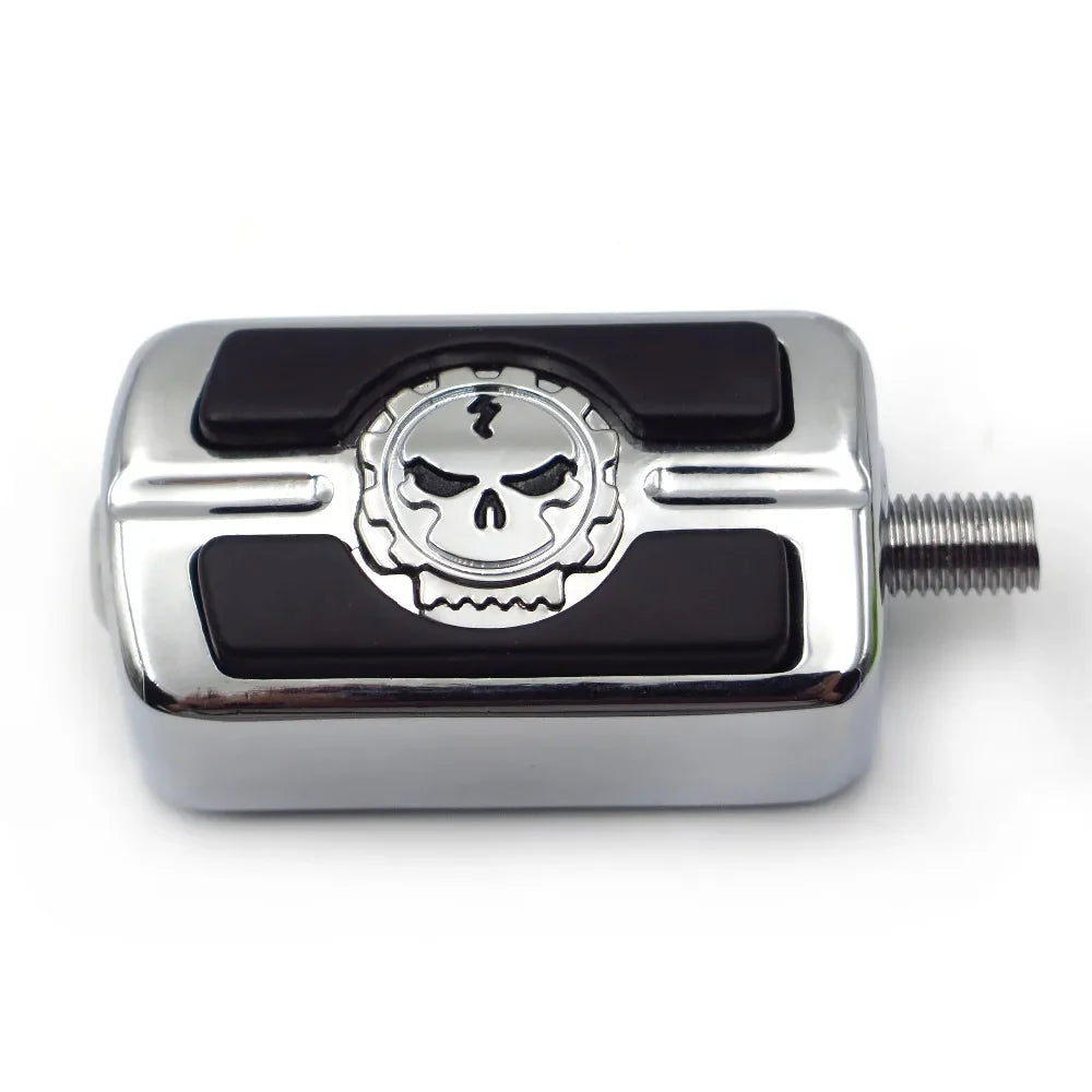 Chrome skull shifter foot peg for Harley cruisers by BikerZoneZ on Tampa Home & Garden Store