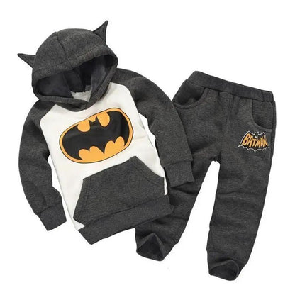 Bear Ear Hooded Baby Sweater Set for Autumn Wear