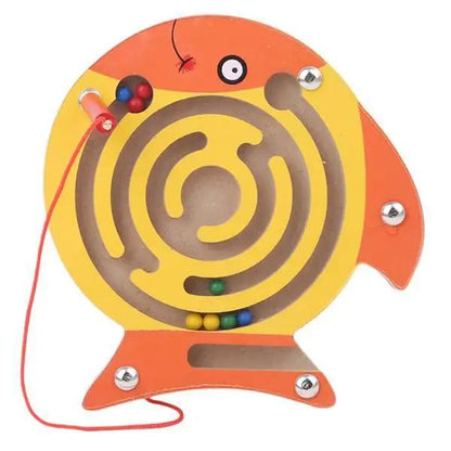 Children Magnetic Maze Toy and Wooden Puzzle Game