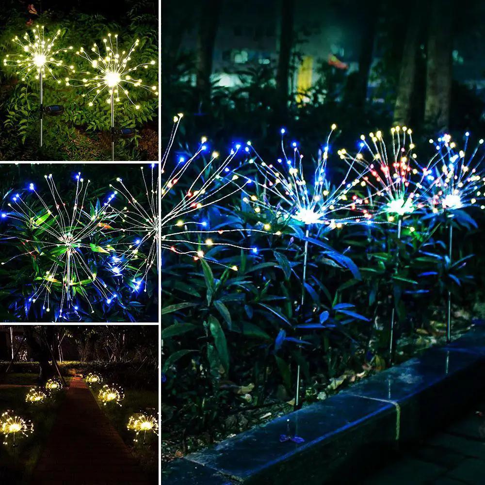 Modern Garden Led Solar Tree Lamp Copper Wires