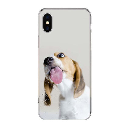 Beagle dog phone case for iPhone, hard plastic Beagle puppy image, Stevvex ST88SCL543HYT on Tampa Home & Garden Store