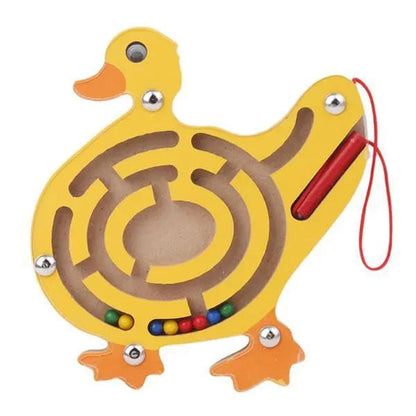 Children Magnetic Maze Toy and Wooden Puzzle Game
